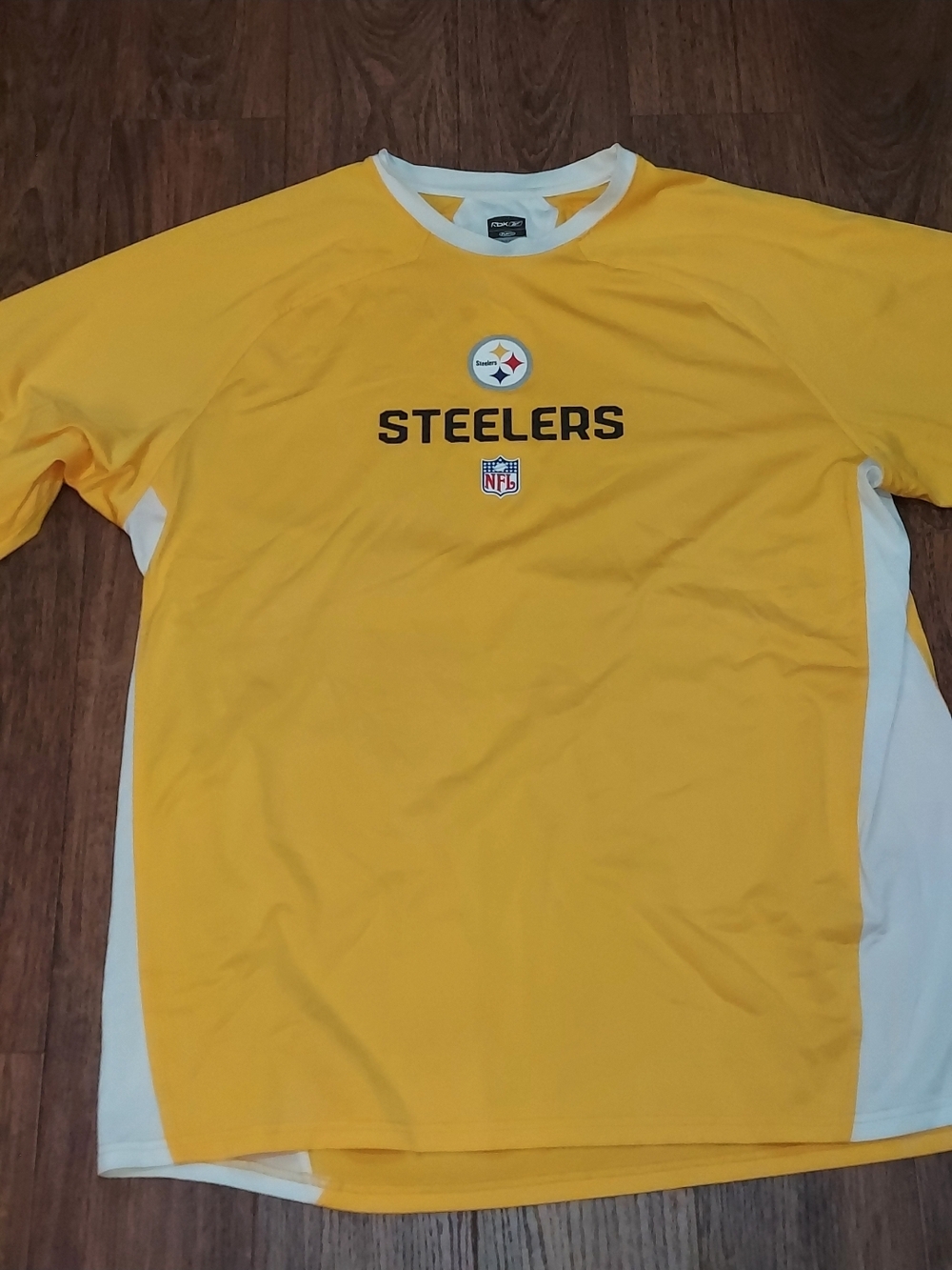 Reebok Pittsburgh Steelers Yellow Short-Sleeve Jersey
